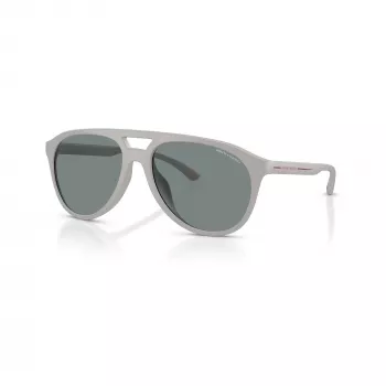 Armani Exchange miesten AX4156SU83788 suorakaiteen muotoiset aurinkolasit, mattamusta kehys, tummanharmaat linssit, 59-17-145