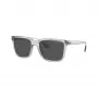 Armani Exchange miesten suorakaiteen muotoiset aurinkolasit AX4112SU82398 musta/harmaa 55-19-145