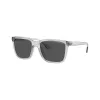Armani Exchange miesten suorakaiteen muotoiset aurinkolasit AX4112SU82398 musta/harmaa 55-19-145