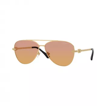 Versace VE2283-1002EL miesten aurinkolasit, musta kehys, harmaat linssit, 61 mm