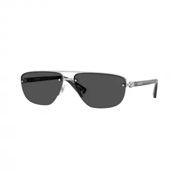 BURBERRY miesten BE3164 lentäjäaurinkolasit, Gunmetal-kehykset, tummanharmaat linssit, 62mm BE3164-100587