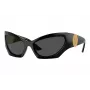 Versace VE4450-GB1-87 miesten aurinkolasit, musta kehys, harmaat linssit, 60/16/125 mm