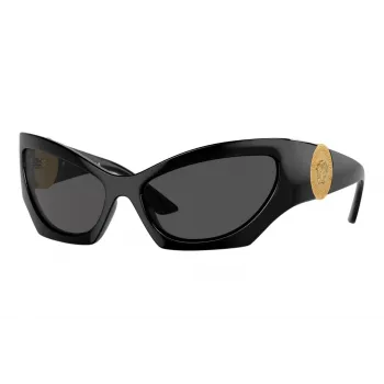 Versace VE4450-GB1-87 miesten aurinkolasit, musta kehys, harmaat linssit, 60/16/125 mm