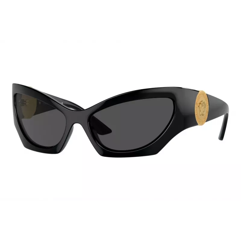 Versace VE4450-GB1-87 miesten aurinkolasit, musta kehys, harmaat linssit, 60/16/125 mm