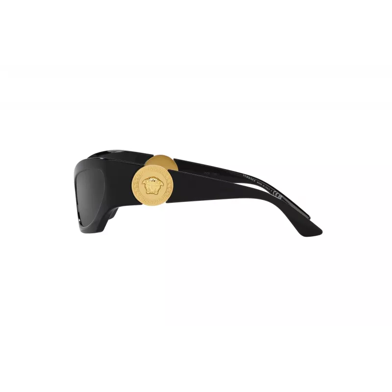 Versace VE4450-GB1-87 miesten aurinkolasit, musta kehys, harmaat linssit, 60/16/125 mm