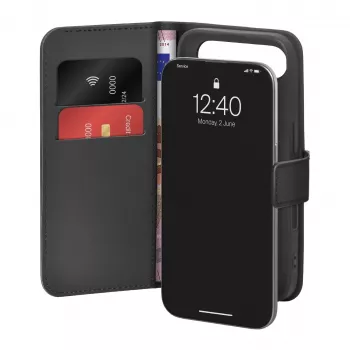 PURO Flip-kotelo Apple iPhone 17 Air PUIPC1766BOOKC8BLK musta