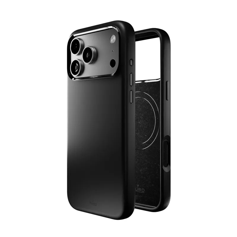 PURO Icon Magnetic -kotelo Apple iPhone 17 Pro Max -puhelimelle, musta, MagSafe-yhteensopiva
