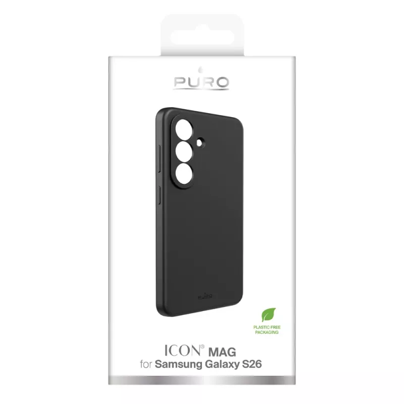 SBS Mobile Icon Collection suojakuori Samsung Galaxy S26 -puhelimelle – musta PUSGS26ICONBLK