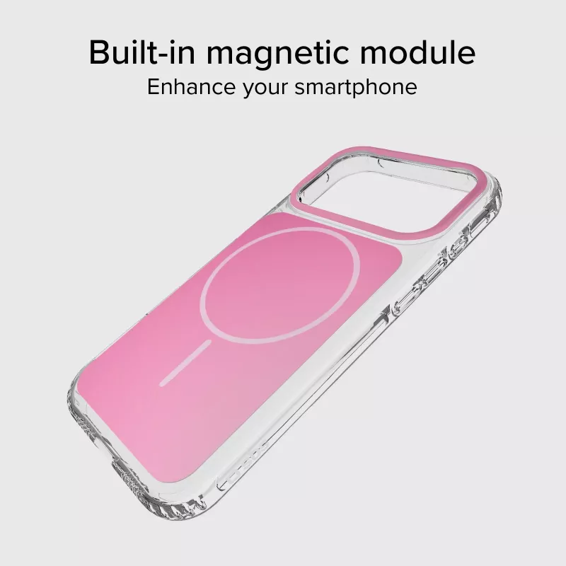 SBS Block kotelo iPhone 18 Pro Max, MagSafe-yhteensopiva, pinkki