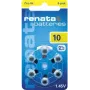 Renata ZA10 sinkki-ilma PR70 kuulokojeen paristo 105 mAh 1,4 V 6 kpl:n pakkaus ZA10.DP6 0HG