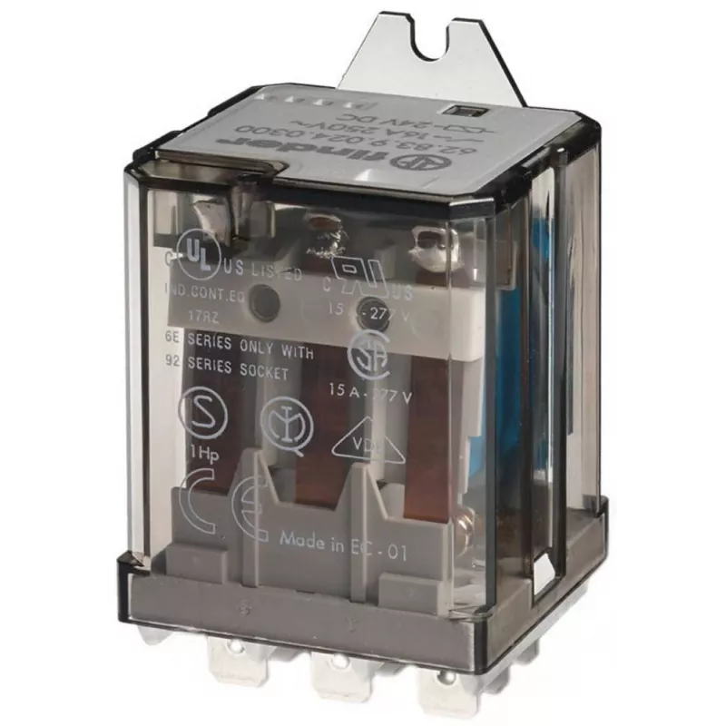 Finder 62.83.8.230.4009 teherele 3 CO 16A 230V AC Faston 250