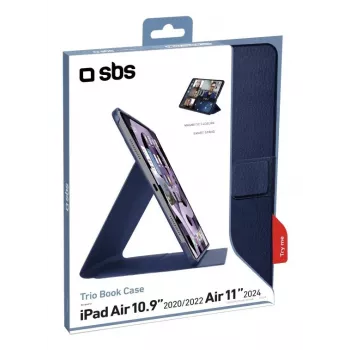 SBS Book Pro Folio kotelo iPad Air 11 tuuman 2024 / 10,9 tuuman 2022 & 2020 - sininen TABKPROIPAIR10924B