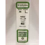 Evergreen polystyreeni-L-profiili 350 x 4 x 4 mm, 3 kpl, valkoinen