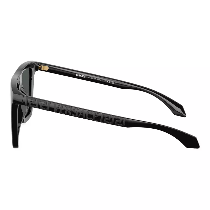 Versace VE4468UGB187 naisten cat-eye-aurinkolasit, musta kehys, tummanharmaat linssit, 53-19-140 mm