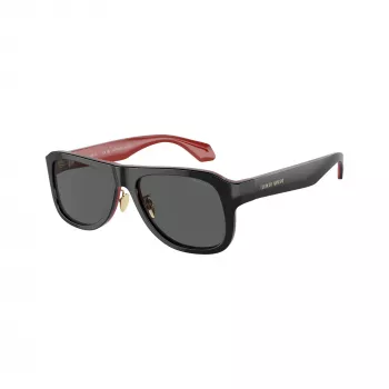 Giorgio Armani miesten aurinkolasit kulmikas AR8209 6069B1 matta musta tummanharmaa 54mm