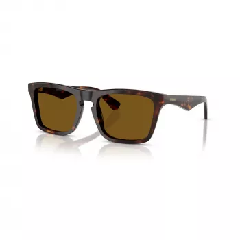 Burberry BE4434-300283 miesten aurinkolasit, tummanruskea havanna-kehys, ruskeat gradient-linssit, 57/20/145 mm