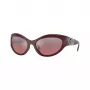 Versace VE4485-54877E naisten cat-eye-aurinkolasit, Havana-kehykset, tummanruskeat gradient-linssit, 59 mm