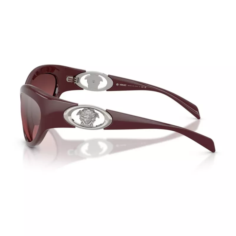 Versace VE4485-54877E naisten cat-eye-aurinkolasit, Havana-kehykset, tummanruskeat gradient-linssit, 59 mm