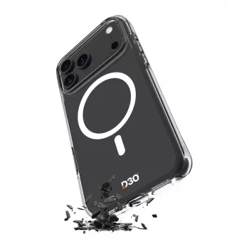 PURO läpinäkyvä kuori Apple iPhone 17 Pro Max -puhelimeen MagSafe-yhteensopiva - valkoinen