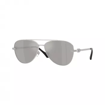 Versace VE2283-10006G miesten pilotti-aurinkolasit musta/harmaa peilattu 61 mm