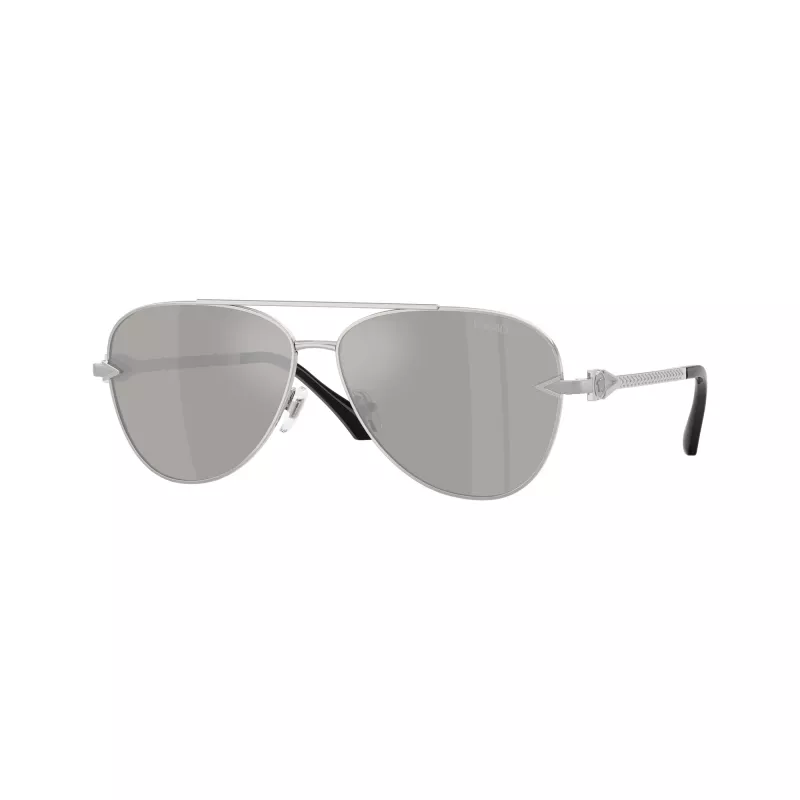 Versace VE2283-10006G miesten pilotti-aurinkolasit musta/harmaa peilattu 61 mm