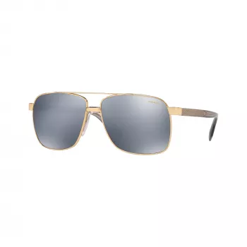 Versace VE2174-1002Z3 miesten pilotti-aurinkolasit, mustat kehykset, harmaat peilatut linssit, 59/13/145 mm