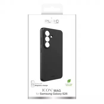 SBS Mobile Icon Mag kuori Samsung Galaxy S26 -puhelimeen – musta PUSGS26ICONMAGBLK
