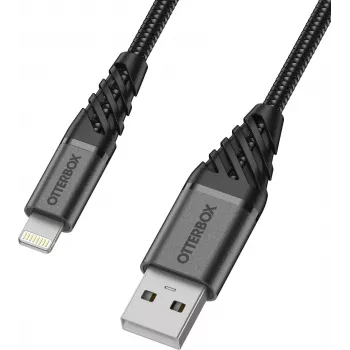 OtterBox Premium Lightning - USB-A-kaapeli 1 m musta 78-52643