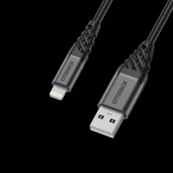 OtterBox Premium Lightning - USB-A-kaapeli 1 m musta 78-52643