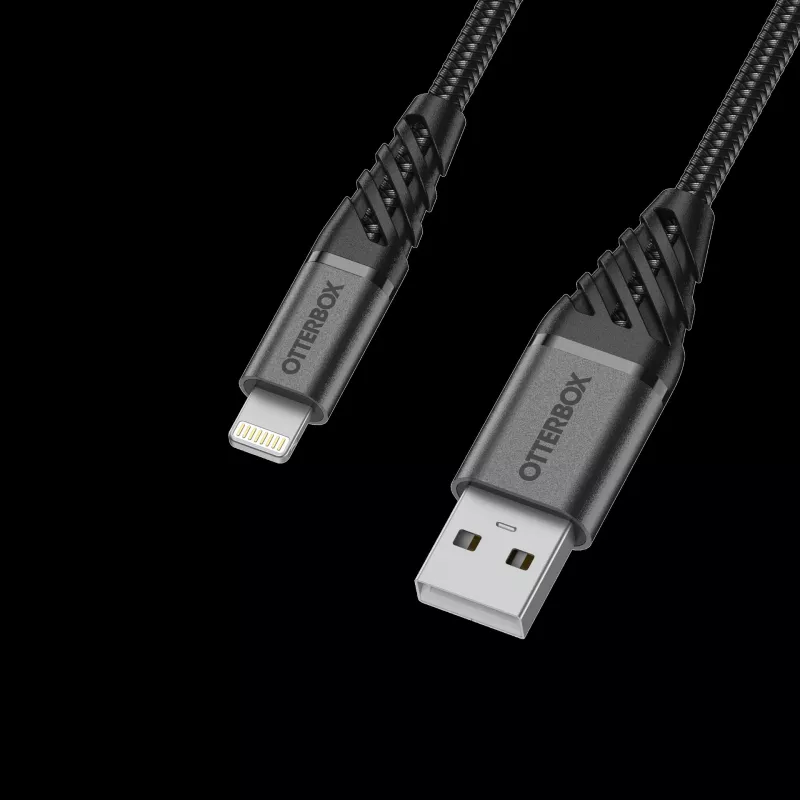 OtterBox Premium Lightning - USB-A-kaapeli 1 m musta 78-52643