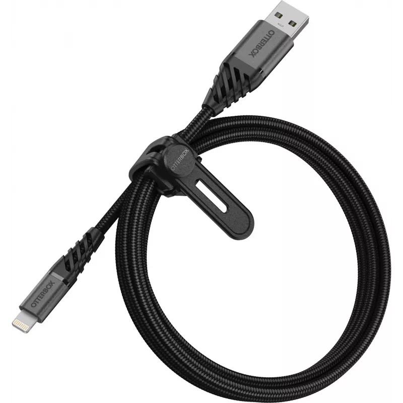 OtterBox Premium Lightning - USB-A-kaapeli 1 m musta 78-52643