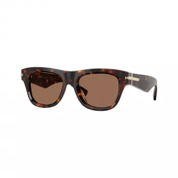 Burberry miesten BE4438U300273 aurinkolasit, Havana-kehykset, ruskeat liukuvärjätyt linssit, 53/19/145 mm