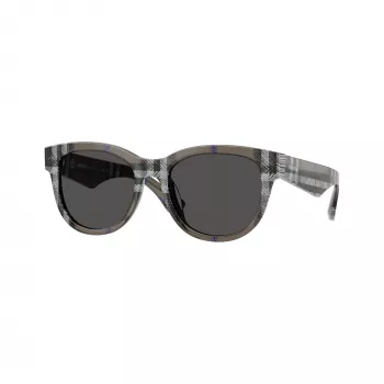 Burberry BE4432U414787 naisten aurinkolasit, kulmikkaat, Dark Havana/Dark Grey, 54/19/140 mm