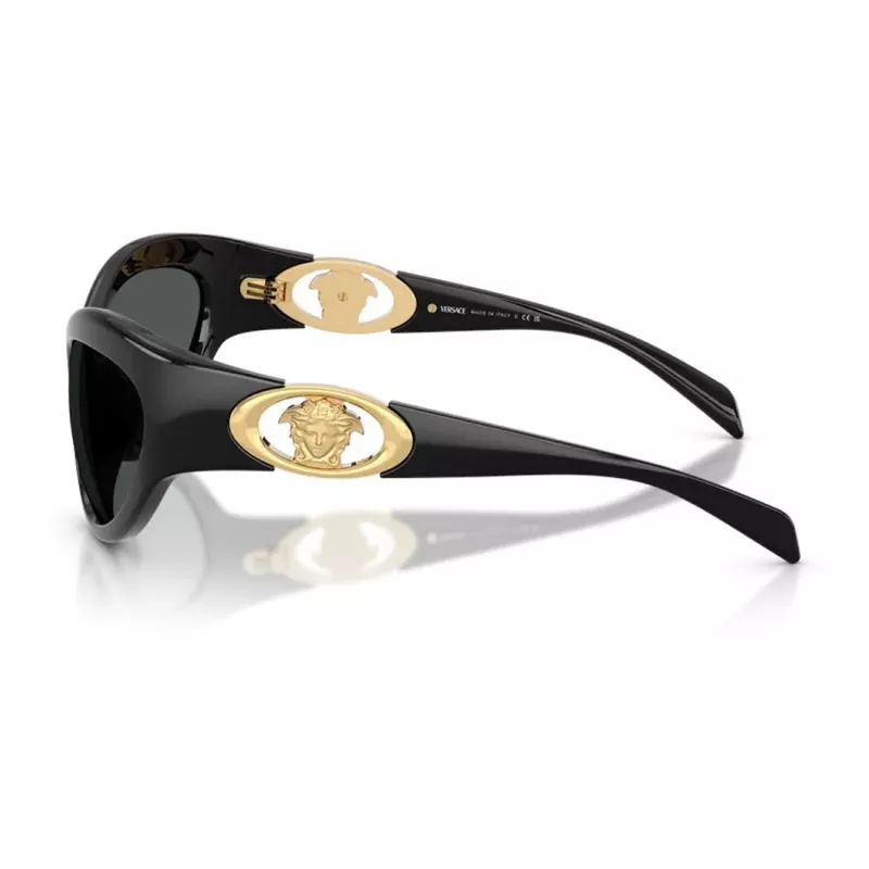 Versace VE4485-GB1-87 naisten aurinkolasit musta/harmaa 59mm