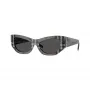 Burberry BE4450U414787 naisten aurinkolasit dark havana/dark grey 54/19/140 mm