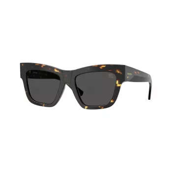 Burberry BE4449F410687 naisten aurinkolasit, havana-kehykset, ruskeat linssit, 53/19/140 mm
