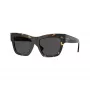 Burberry BE4449F410687 naisten aurinkolasit, havana-kehykset, ruskeat linssit, 53/19/140 mm