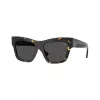 Burberry BE4449F410687 naisten aurinkolasit, havana-kehykset, ruskeat linssit, 53/19/140 mm