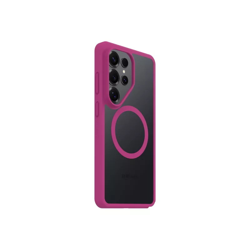 OtterBox React Series -kotelo Samsung Galaxy S26 Ultra -laitteelle – läpinäkyvä/pinkki MagSafe-yhteensopiva 77-99946