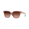 Versace naisten VE4471B cat-eye-aurinkolasit, Havana-kehykset, ruskeat gradient-linssit, 56mm VE4471B54755M