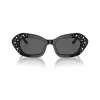 Giorgio Armani naisten AR8213BU5001B suorakaiteen muotoiset mustat aurinkolasit