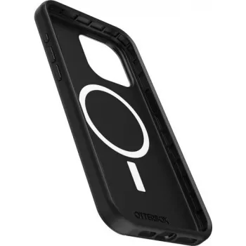 OtterBox Symmetry Series takakansi Apple iPhone 15 Pro Max -puhelimelle – antimikrobinen, MagSafe-yhteensopiva, musta 77-94125