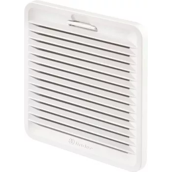 Finder 7F.02.0.000.2000.0 poistoilmasuodatin, 155 x 155 x 22,6 mm, G3, IP54, vaaleanharmaa