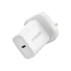 OtterBox 20W USB-C PD seinälaturi - valkoinen 78-81346