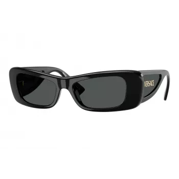 Versace naisten VE4481-GB1-87 kulmikkaat aurinkolasit, mustat kehykset, harmaat linssit, 54mm