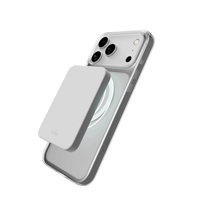 PURO Mag -kotelo Apple iPhone 17 Pro - läpinäkyvä harmaa rose PUIPC17P6303MAGTRGRS