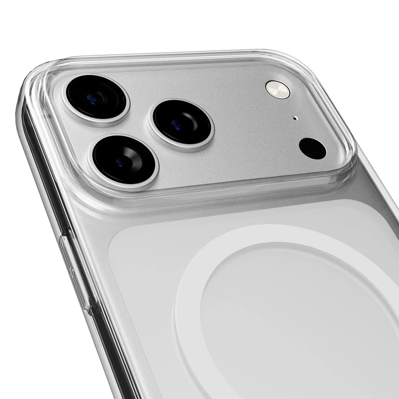 PURO Mag -kotelo Apple iPhone 17 Pro - läpinäkyvä harmaa rose PUIPC17P6303MAGTRGRS