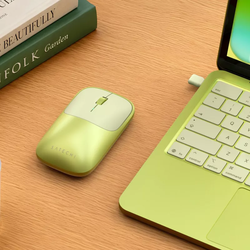 Satechi Slim EX Mouse - langaton hiiri kahdelle laitteelle (Citrus)