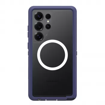 OTTERBOX Defender XT Clear MagSafe -kotelo Samsung Galaxy S25 Ultra - violetti (Thistle Purple) 77-97585