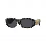 Versace unisex VE4361 aurinkolasit - mustat kehykset, harmaat linssit, 53/18/140 mm VE4361-539787
